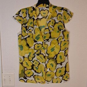 Worthington semi sheer blouse size medium